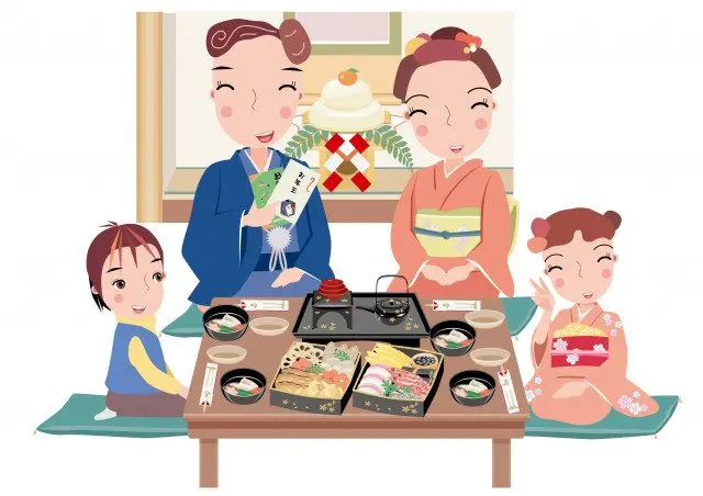 在日本，一家人會圍在桌爐旁邊一同享受的正月料理，御節料理