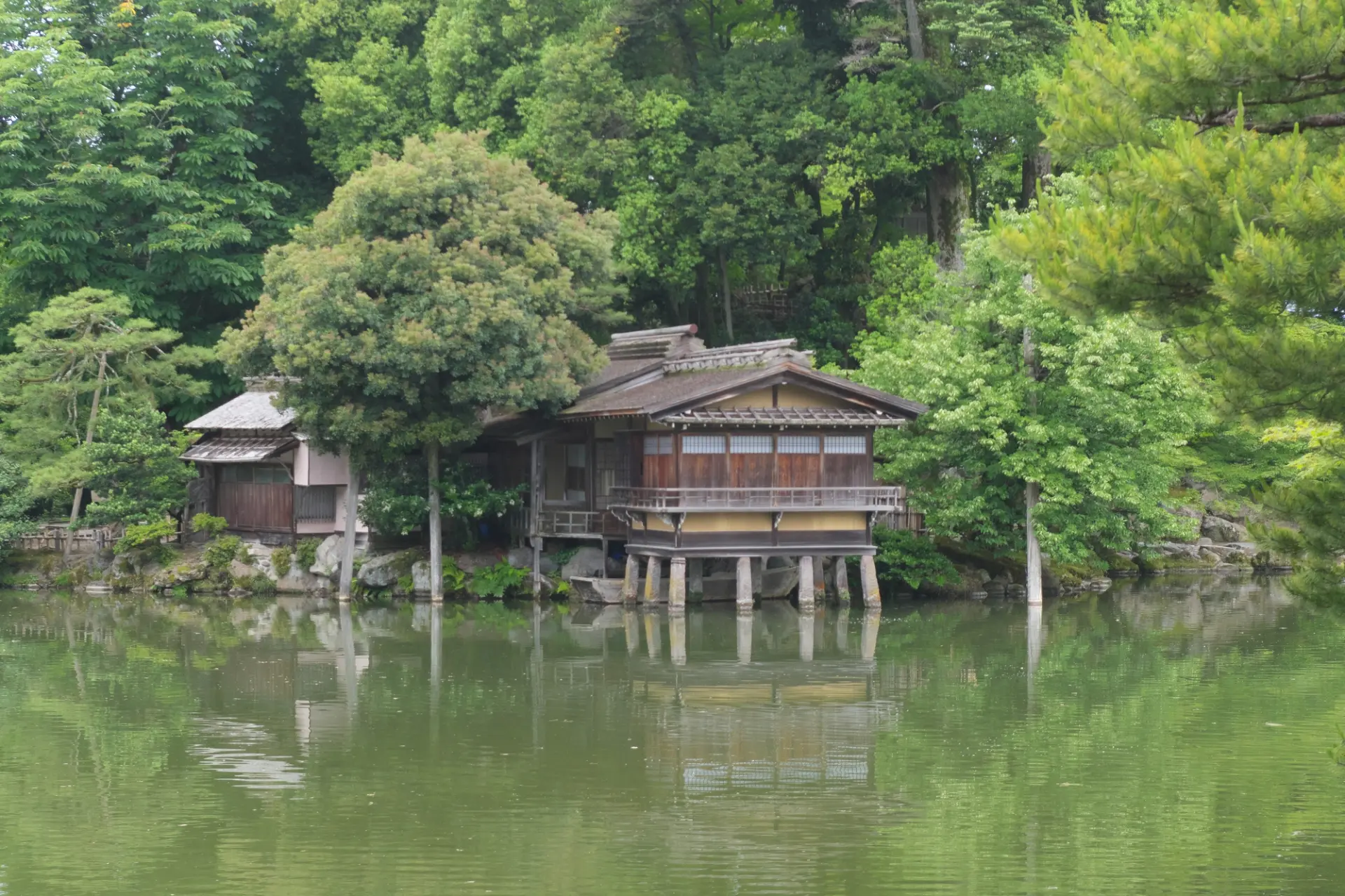 抹茶や甘味、丼物・お蕎麦などの食事を楽しめる