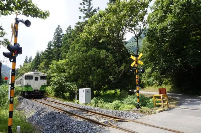 搭乘只見線欣賞窗外的景色