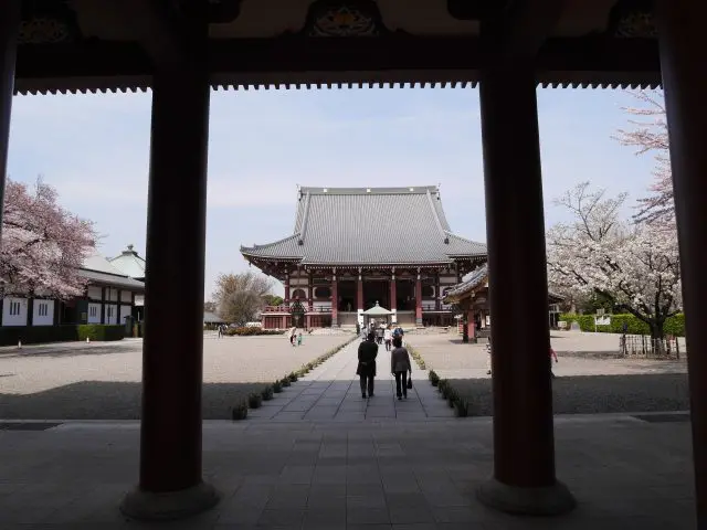 從仁王門眺望大堂