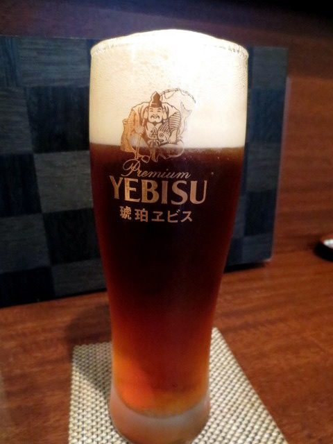 Draft beer(amber YEBISU)¥ 550