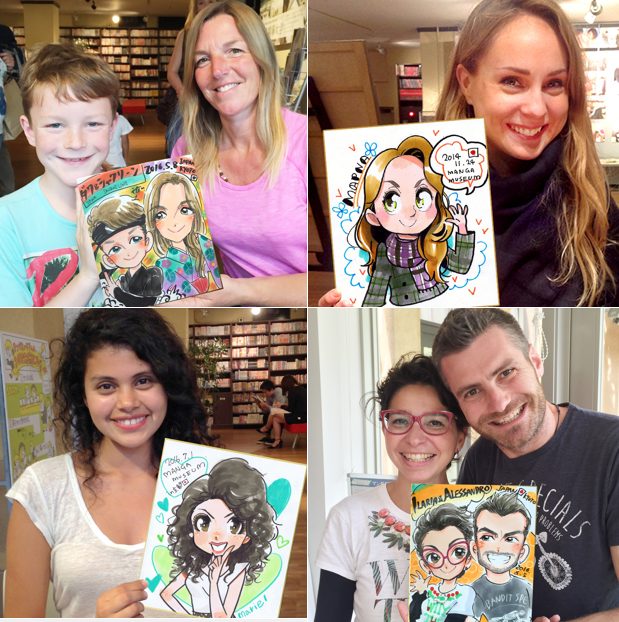 讓大家展笑顏的似顔繪區