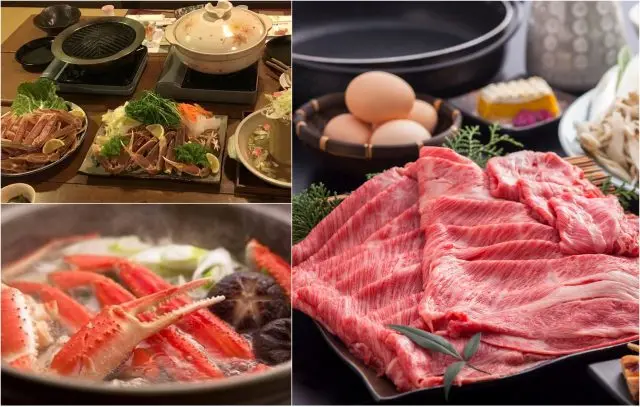 在這豐富的食材中最推薦螃蟹及但馬牛