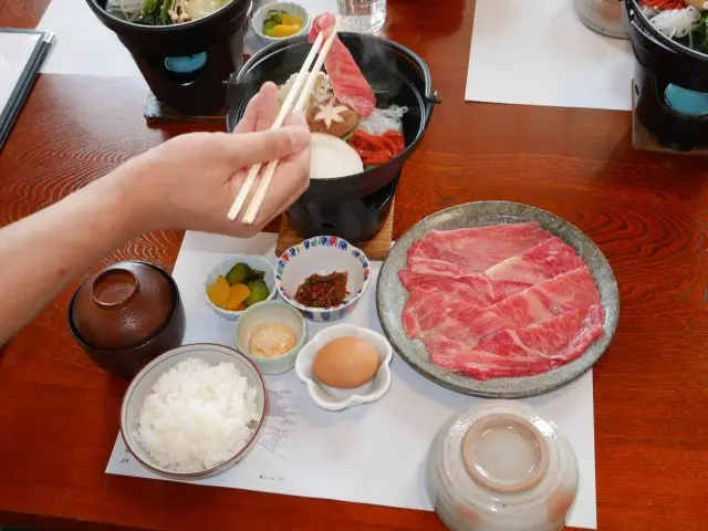 近江牛壽喜燒套餐 3780日圓（含稅）