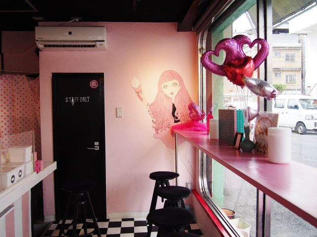 The interior decoration of the shop