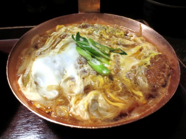 A Delicious Katsudon for 650 Yen at Hozenji Yokocho “Katsudon” in Osaka