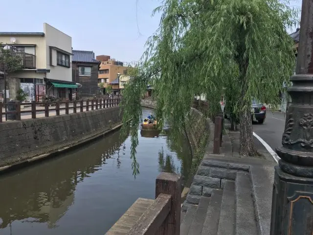 垂楊柳堤掩映下的古鎮美景