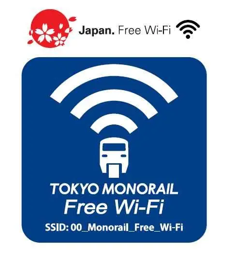 可免費利用Wi-Fi的服務區裡會貼有上圖所示之標誌。