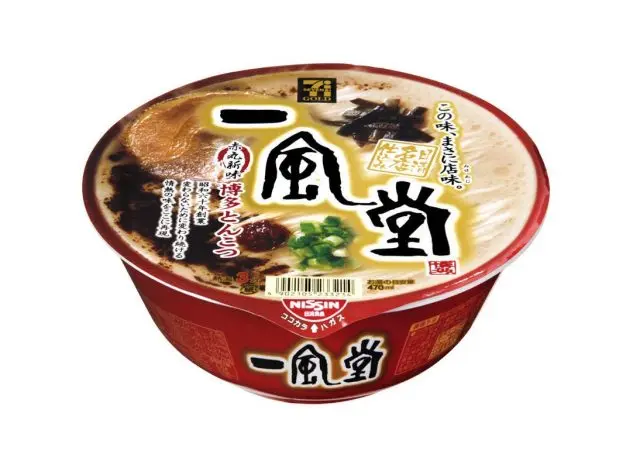人気カップラーメン「セブンゴールド 日清　一風堂　赤丸新味 博多とんこつ」