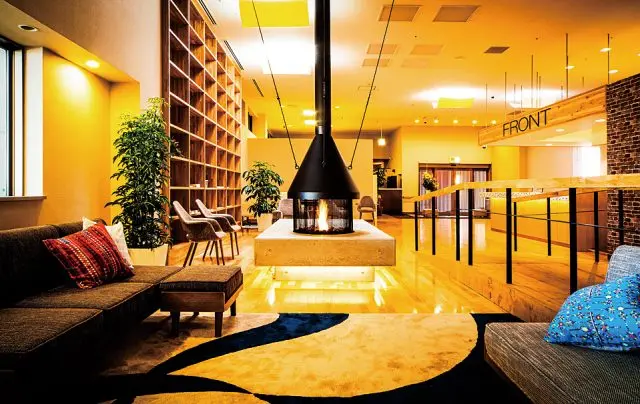 Relax and warm yourself by the fireplace in the lounge