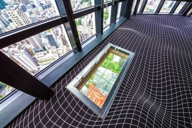 从145米高俯瞰的「天空漫步之窗」（Skywalk Window）