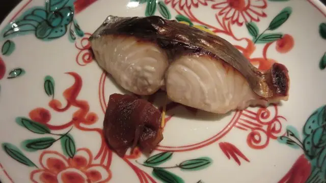 The grilled dish was Japanese Spanish mackerel.