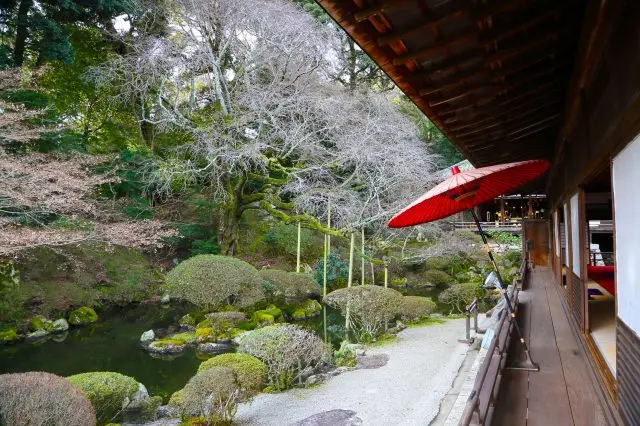 室町時代の相阿弥の作と言われる「三井の名庭」。