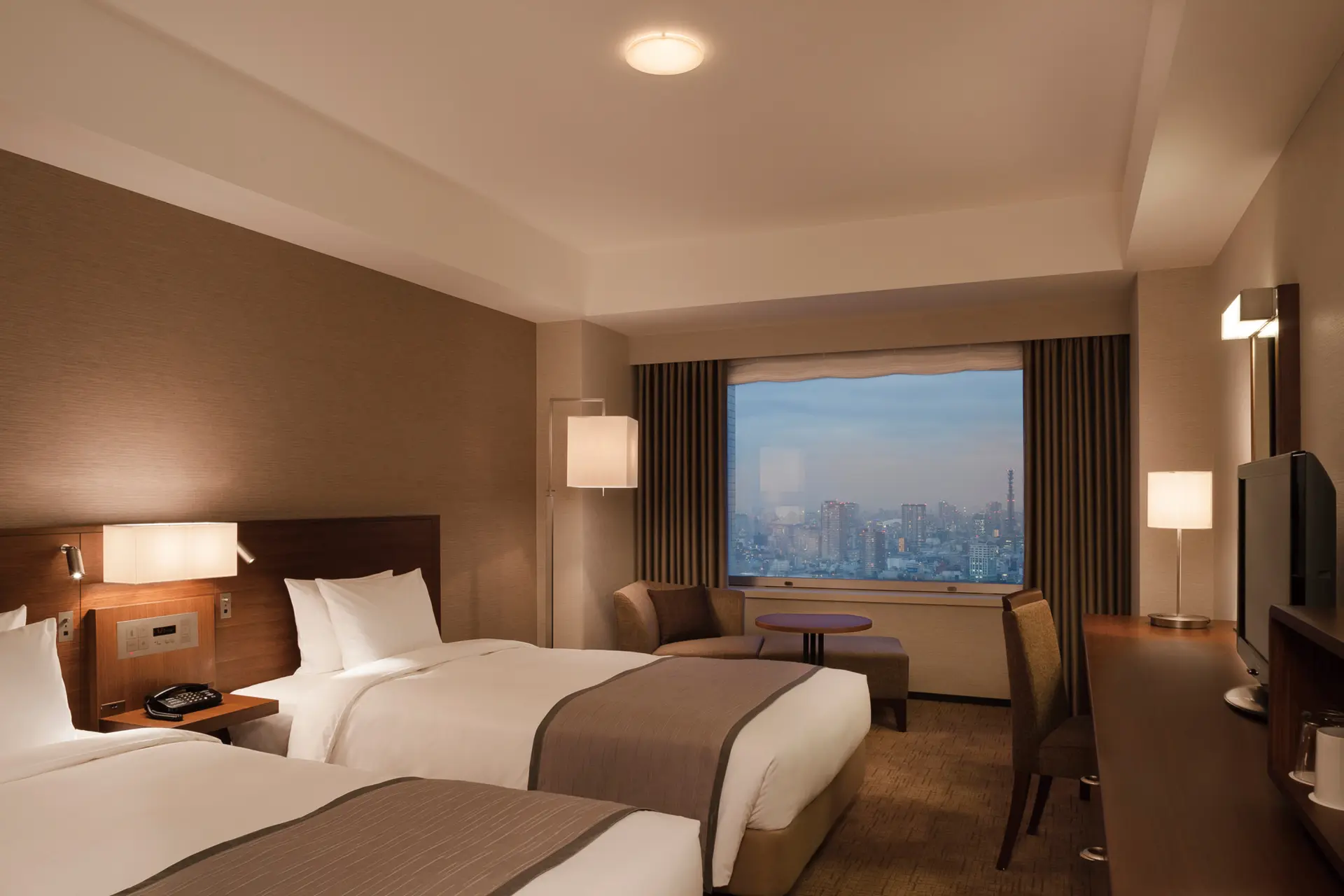 開放感あふれる景色でゆっくり寛げる都心のホテル