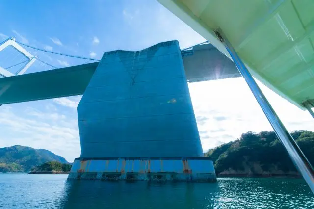 こちらが「アンカレイジ」。25mプール600杯分のコンクリートが使われている