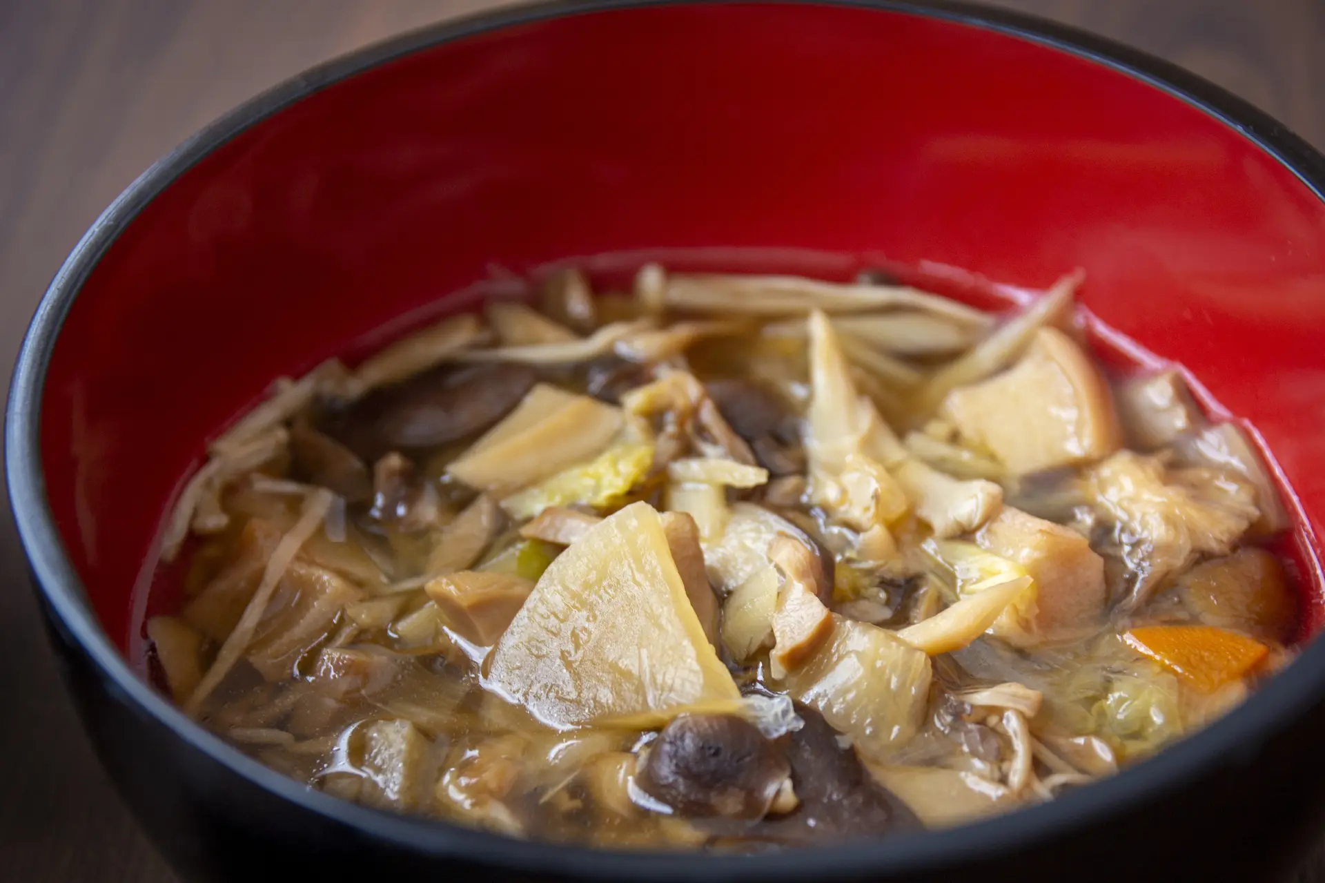 Local autumn specialty: mushroom soup