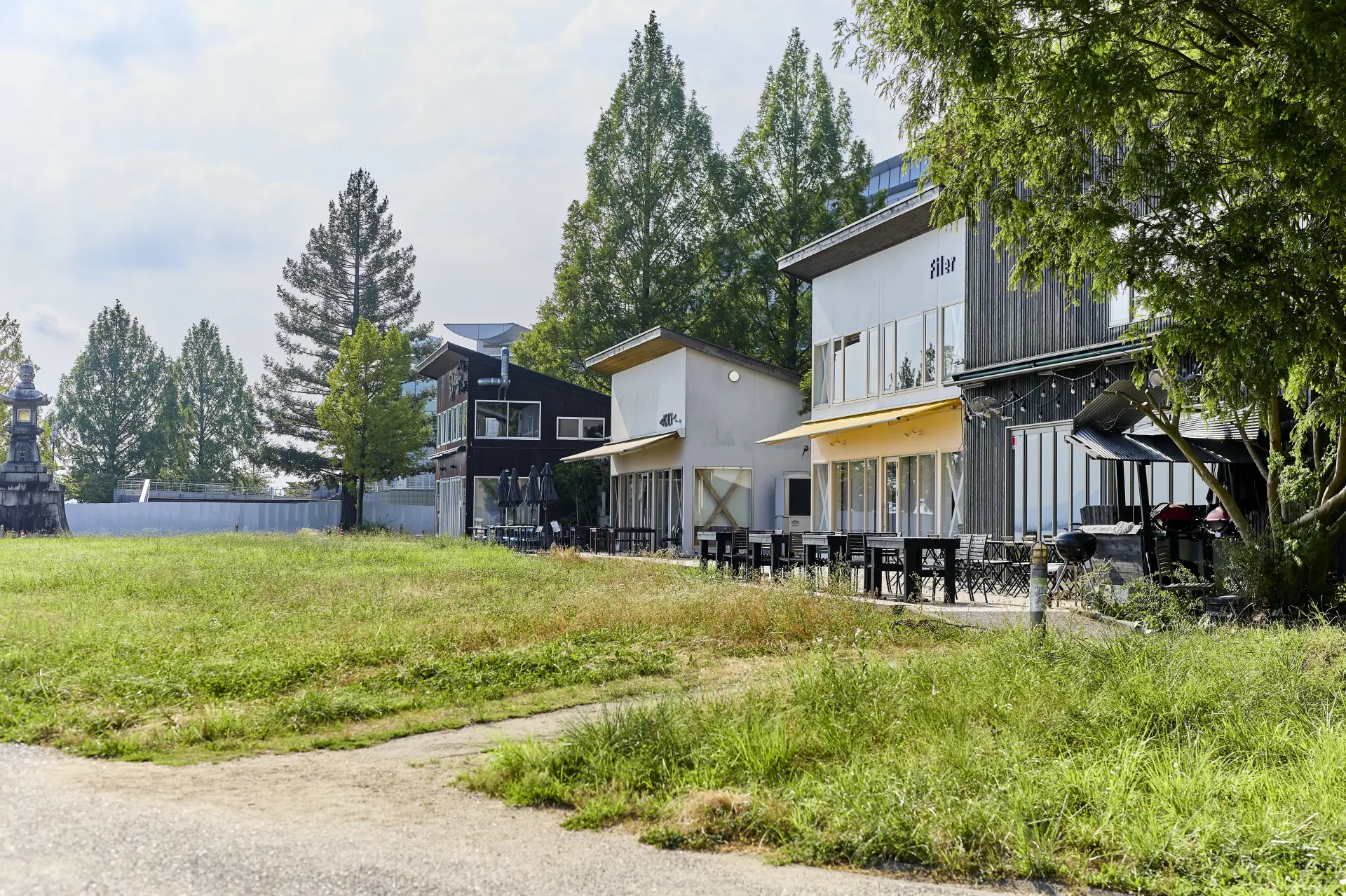 大津湖岸渚公園 打出之森林立著數間能眺望湖景的咖啡廳