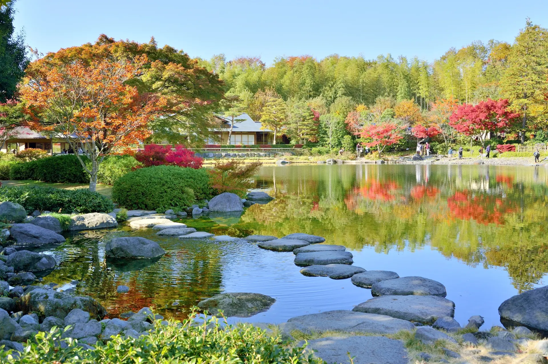 日本人が育んできた自然観を凝縮して造られた「日本庭園」