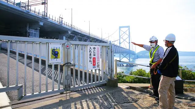 起點是大鳴門橋連結部分的聯絡橋。從這裡到終點的渦之道（成人510日圓 ※包含在參觀行程費用內）的路程共有1629m。