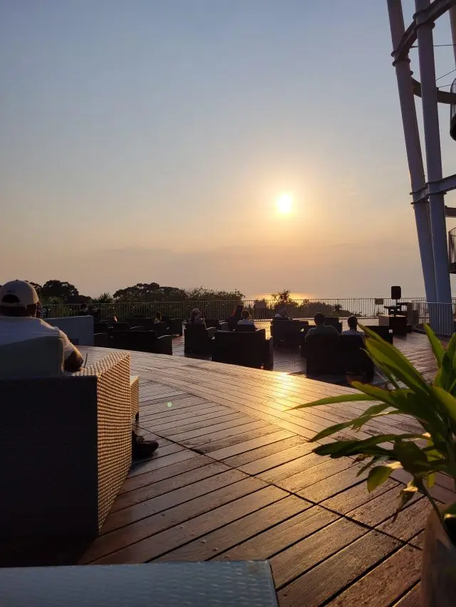 The sunset hour in a romantic atmosphere