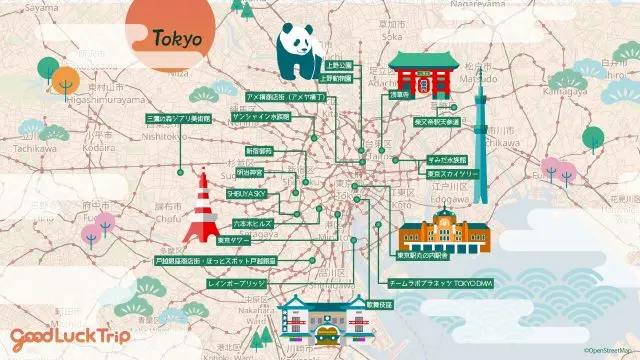 Tokyo Sightseeing Map
