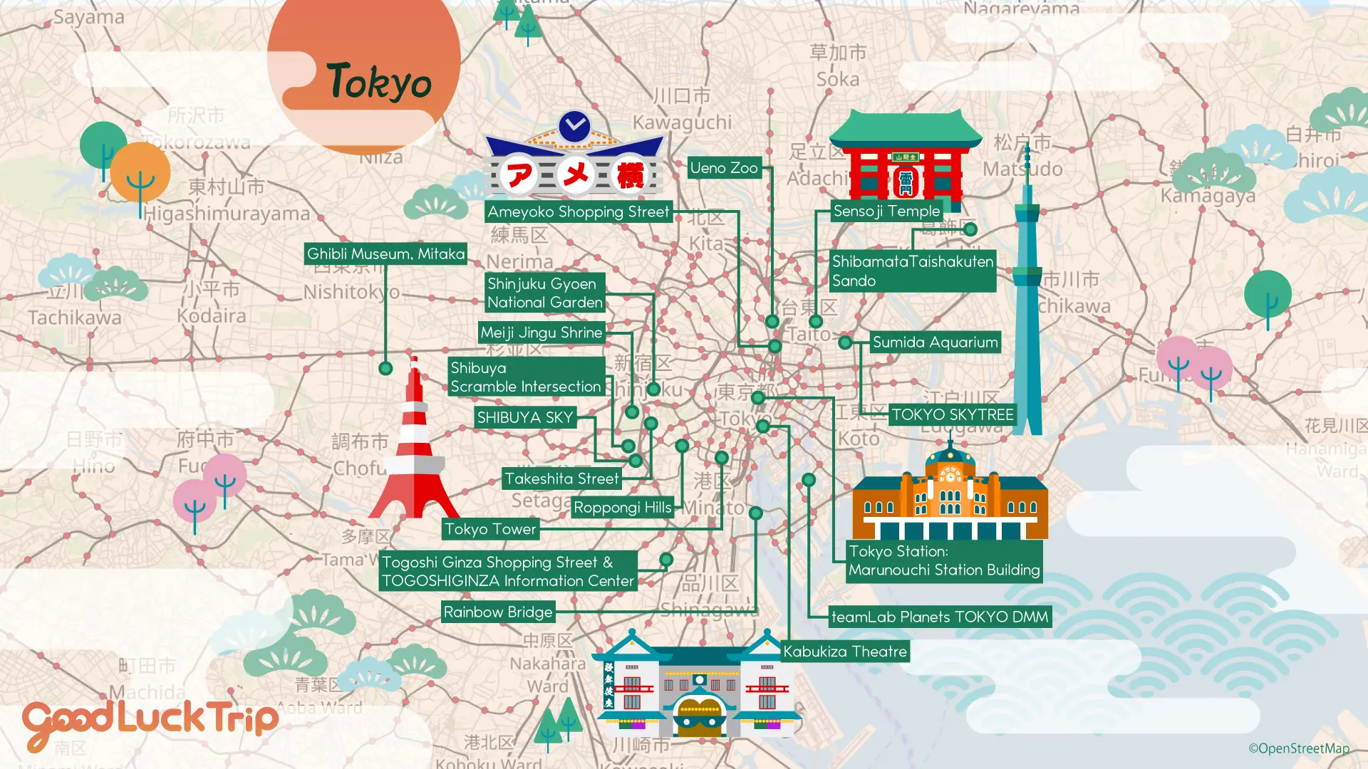 Tokyo Sightseeing Map