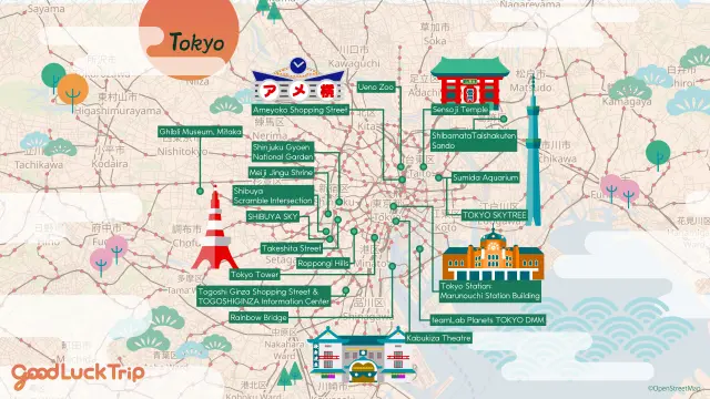 Tokyo Sightseeing Map
