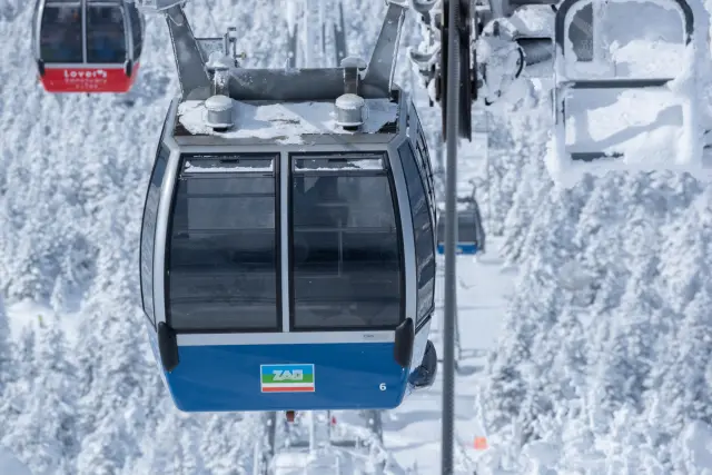 道中でも美しい樹氷群を見られる