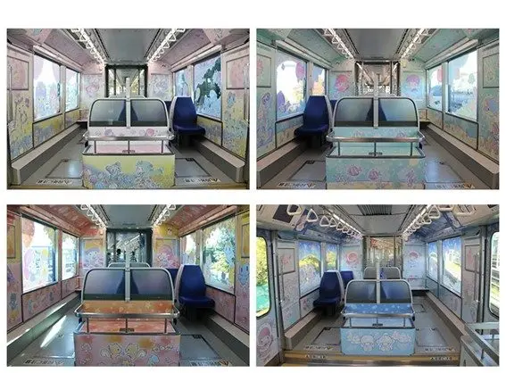 【車内】春：1号車 夏：2号車 秋：5号車 冬：6号車 ©2025 SANRIO CO., LTD. APPROVAL NO. L660038