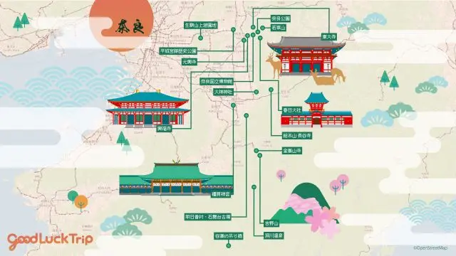 Nara tourist map