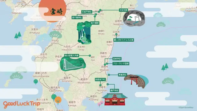 宮崎観光マップ