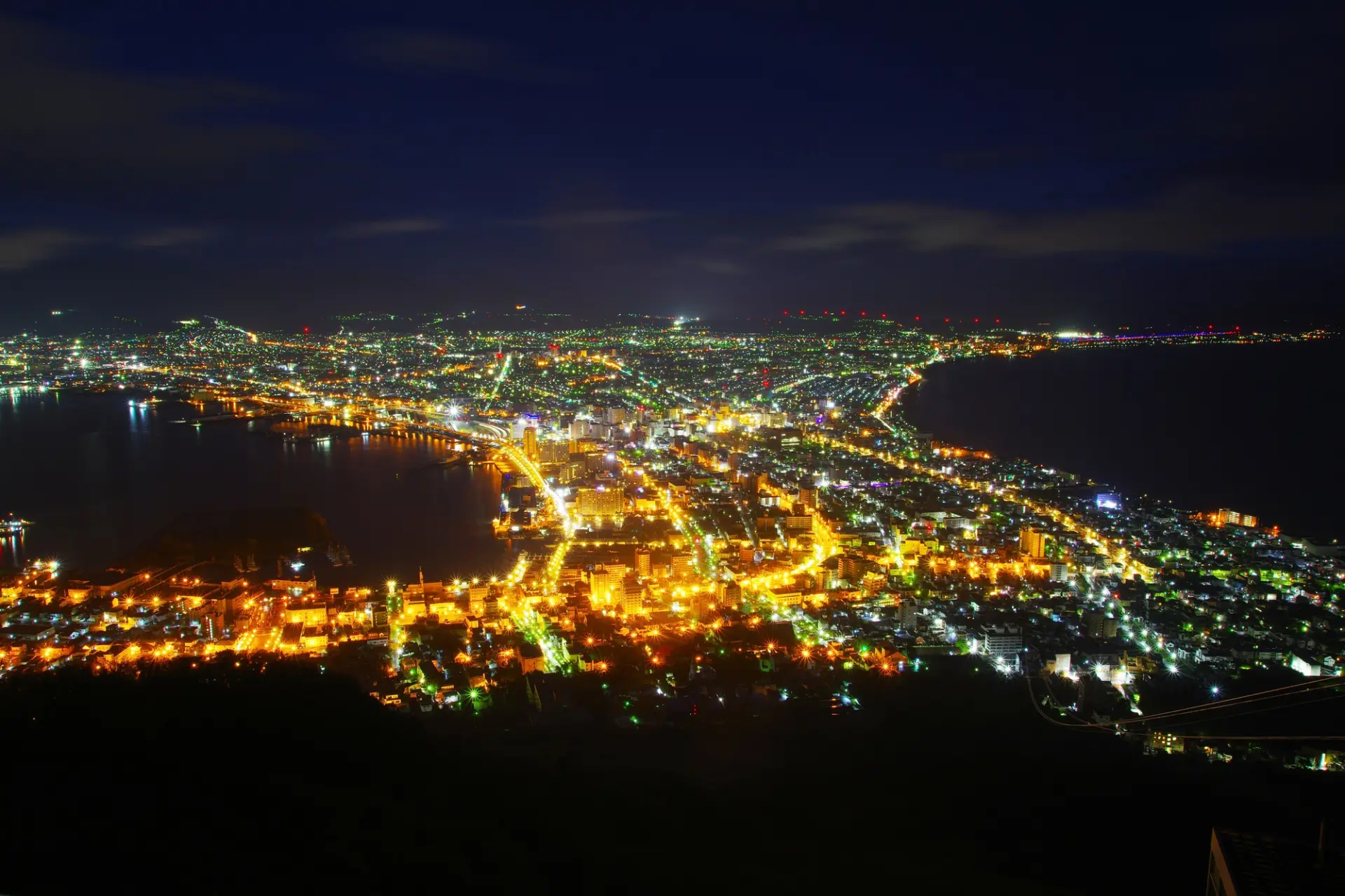 函館のユニークな地形が作り出す絶景