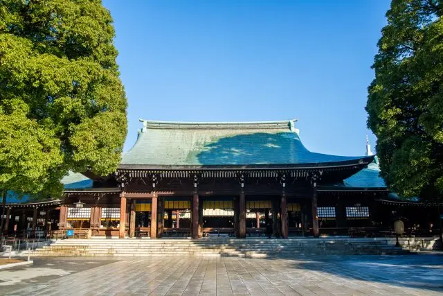 The main shrine of Meiji Jingu, one of the most famous power spots in Tokyo