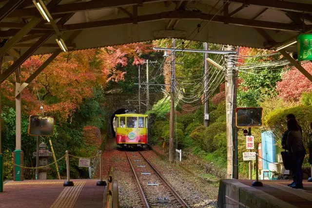 紅葉與高尾山纜車