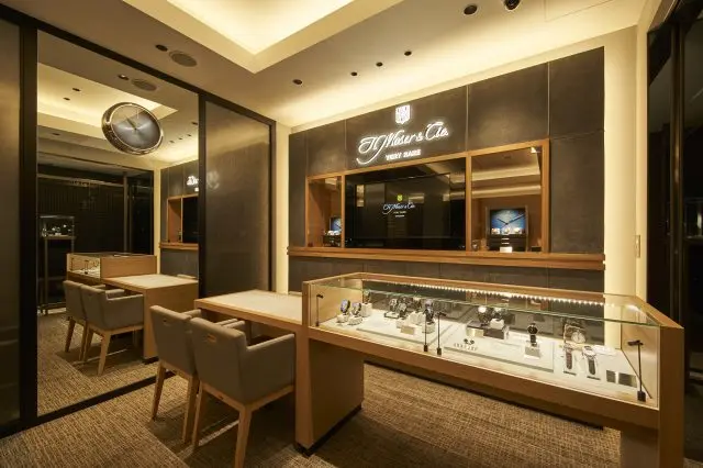 Sales space for "H.Moser & Cie" at "NX ONE GINZA"