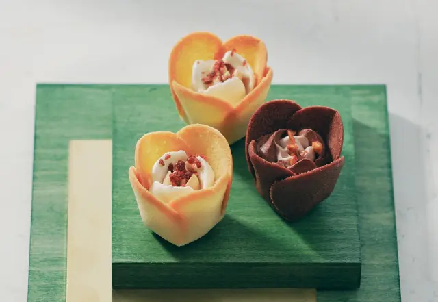 造型花麗、帶有甜美花香的甜點