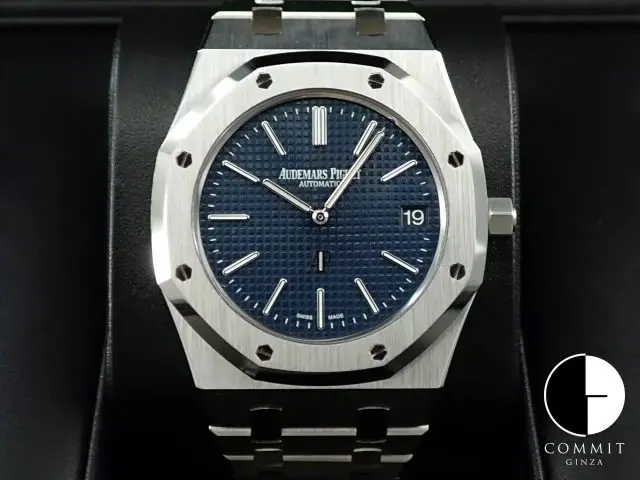 "The Audemars Piguet Royal Oak Jumbo Extra-Thin Ref. 15202ST.OO.1240ST.01", a reprint model commemorating the 40th anniversary of the birth