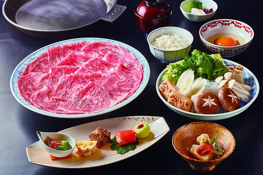 Enjoy dishes made with top-quality Japanese Black Wagyu beef