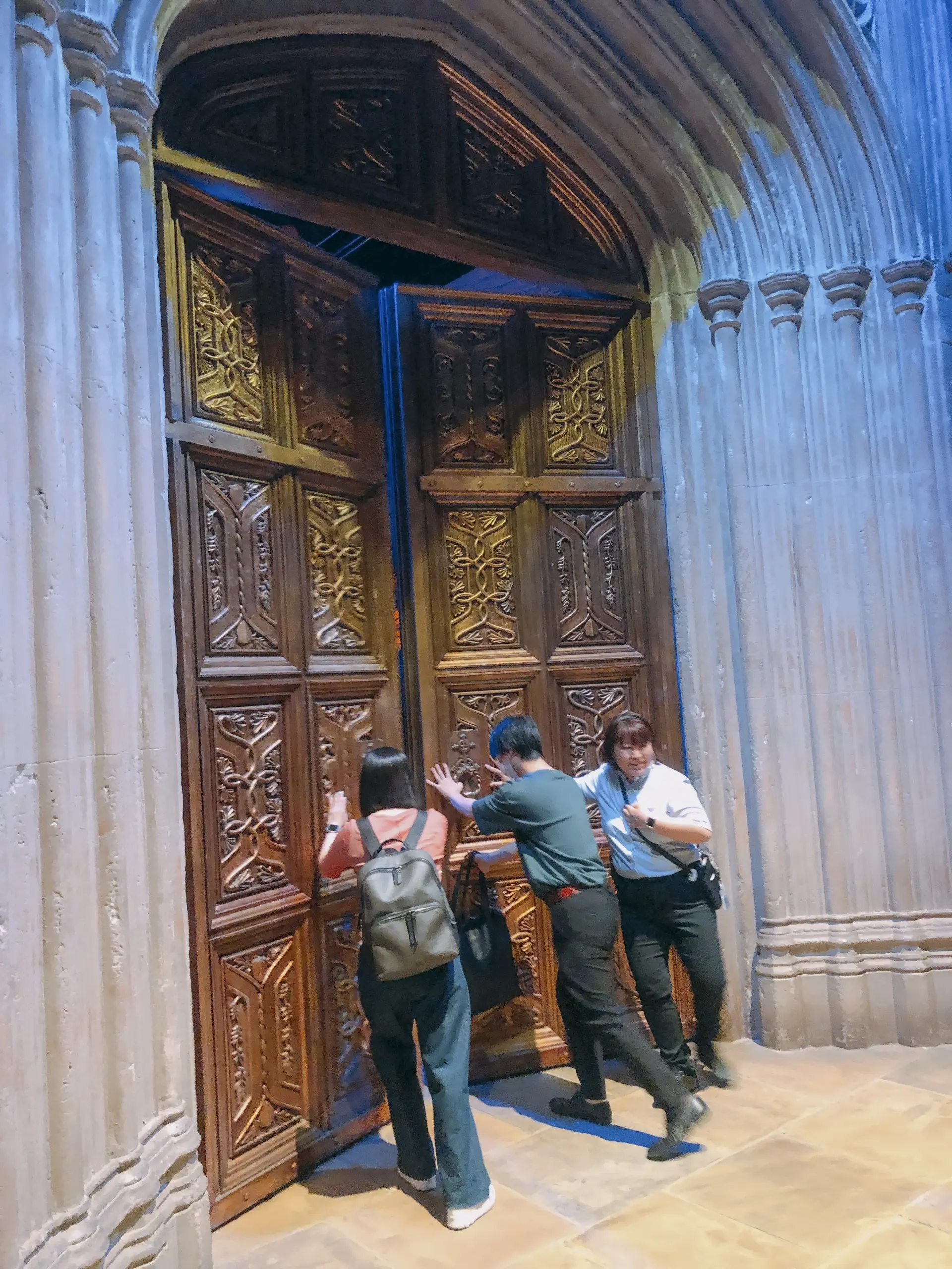 Push open the grand doors and enter the Great Hall of Hogwarts