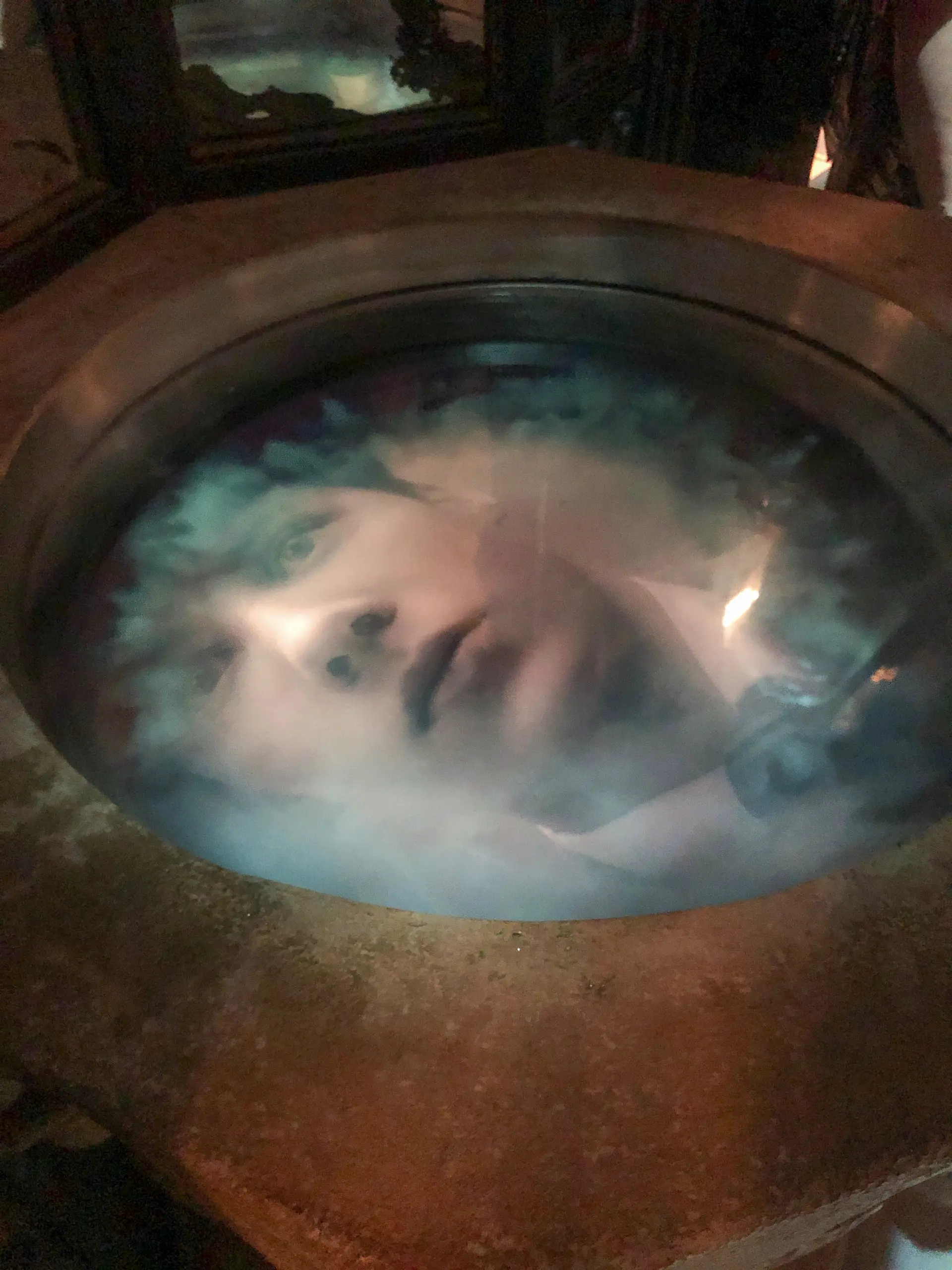 Tom Riddle appearing in the Pensieve