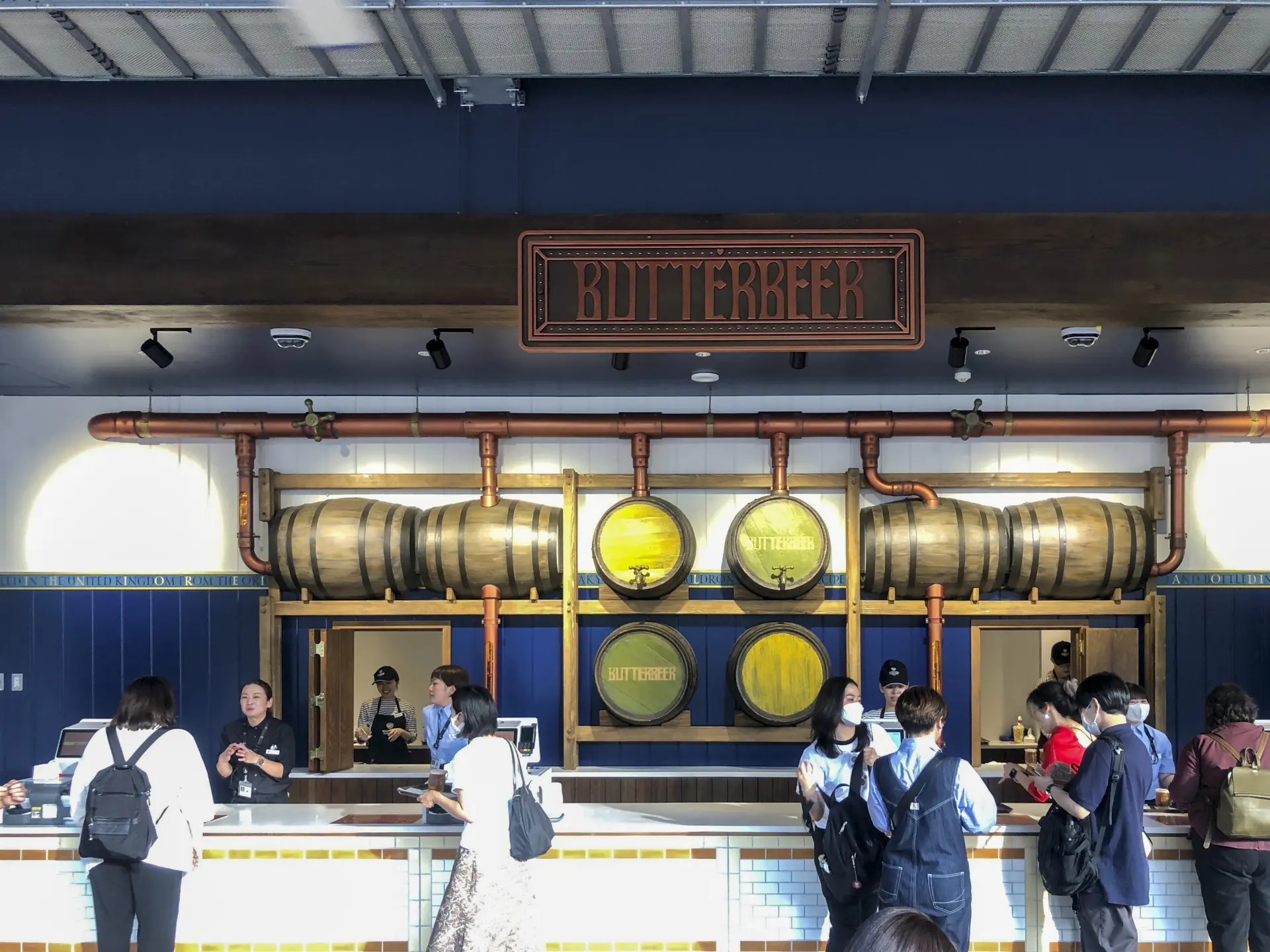 The butterbeer shop counter