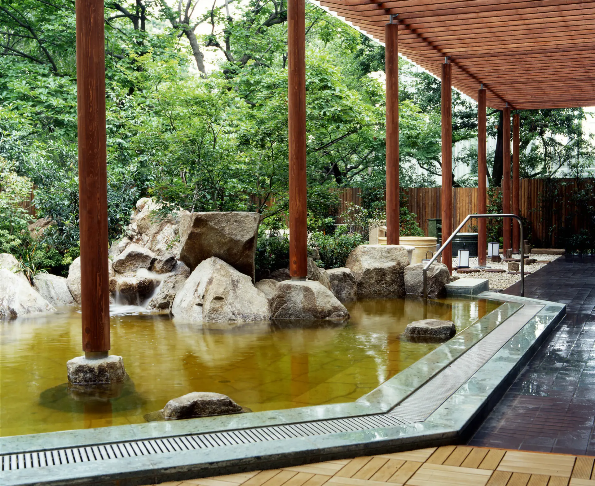 Delightfully manicured Japanese gardens, hot springs and thermal baths