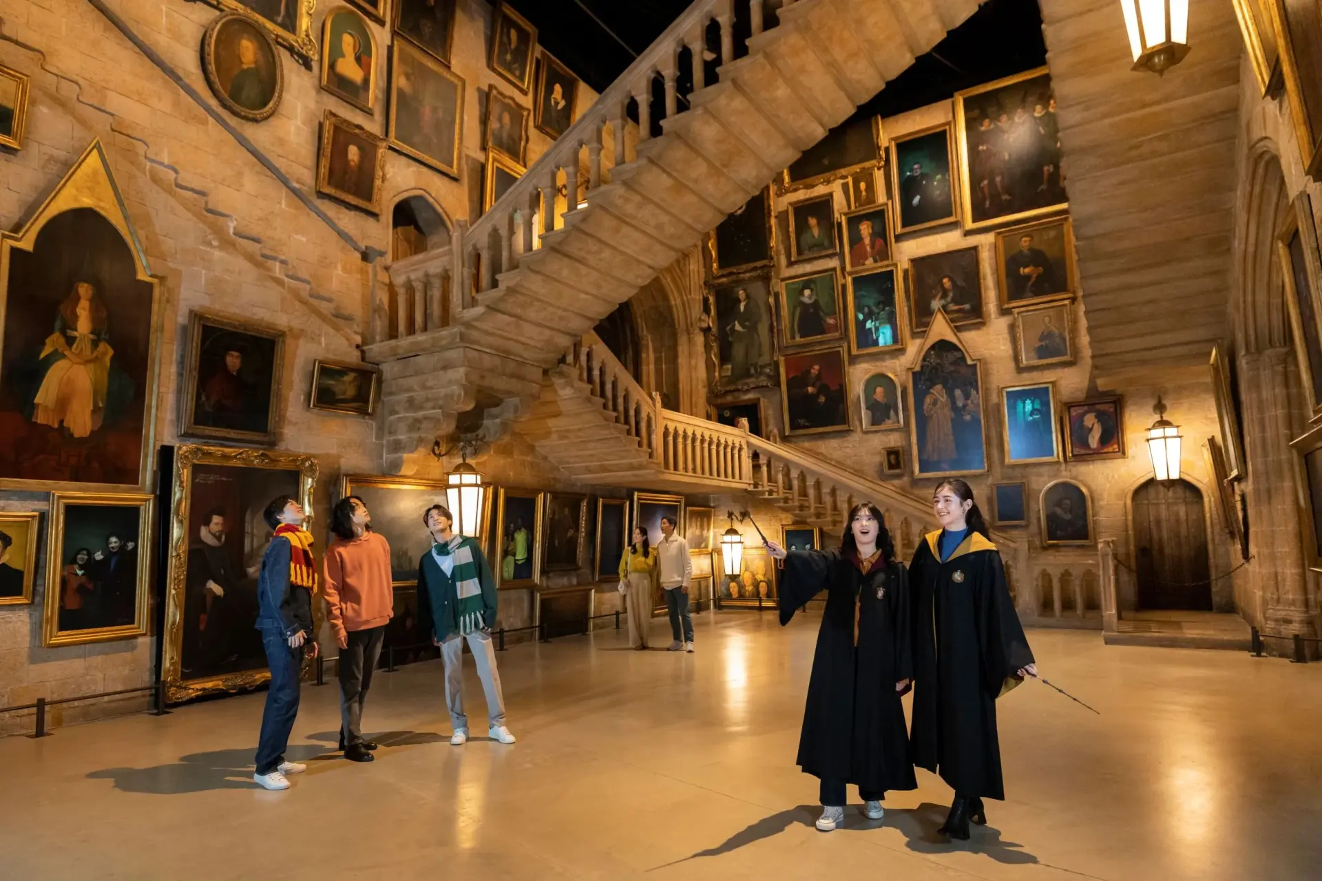 The moving staircase is an ever-popular photo spot