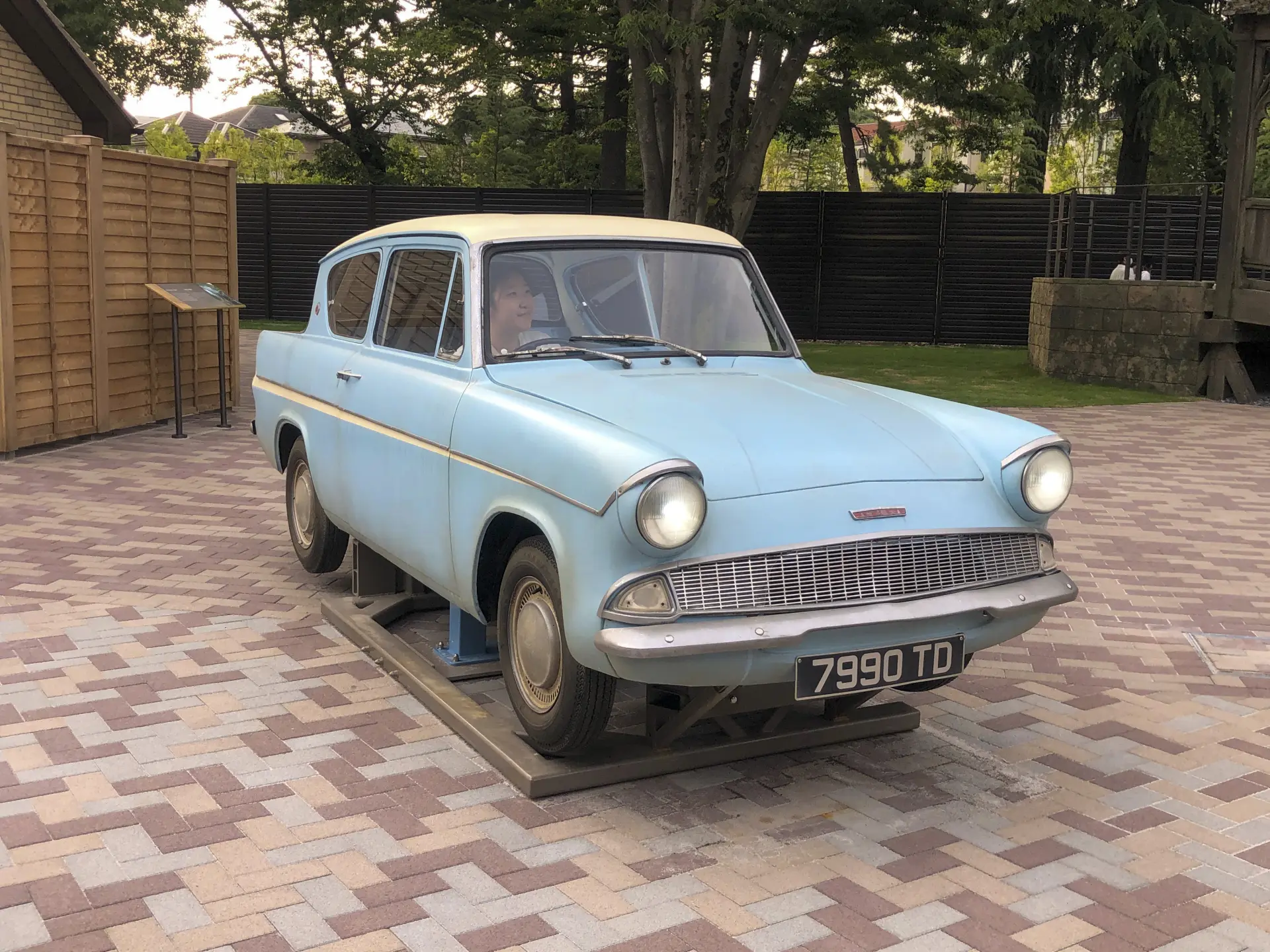 The flying car used by Harry and Ron when they missed the train to Hogwarts  ‘Wizarding World’ and all related names, characters and indicia are trademarks of and © Warner Bros. Entertainment Inc. Wizarding World publishing rights © J.K. Rowling.