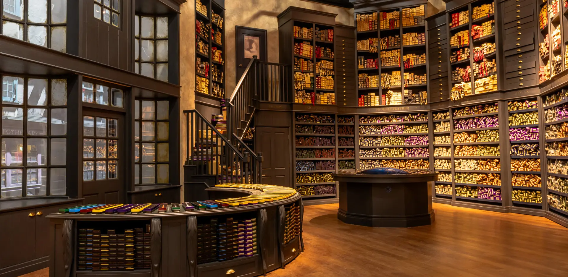 Take a chance and grab a wand at the Defense Against the Dark Arts Classroom