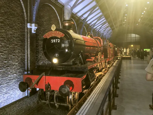 Steam plumes from the Hogwarts Express