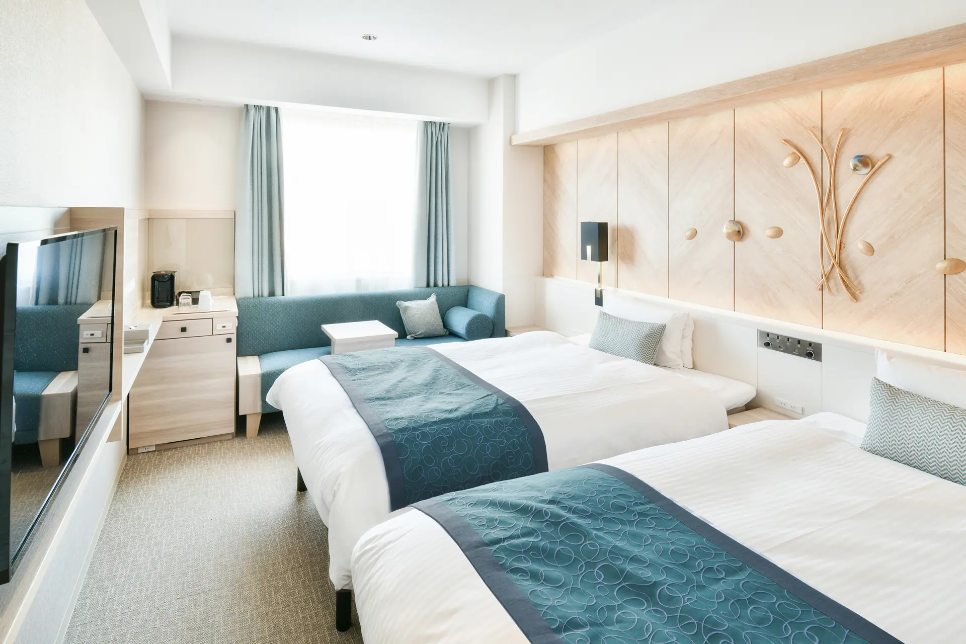 サウナを備える大浴場完備のゆったりくつろげるホテル