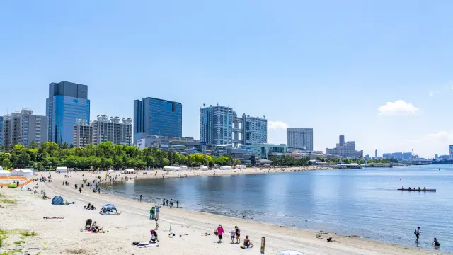 お台場のオアシス「お台場海浜公園」