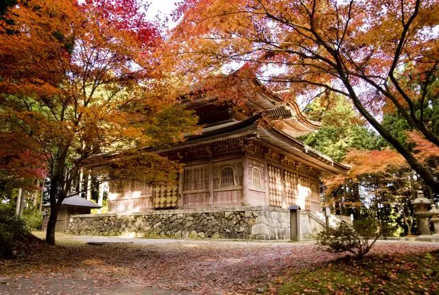 染上秋紅的比叡山延曆寺