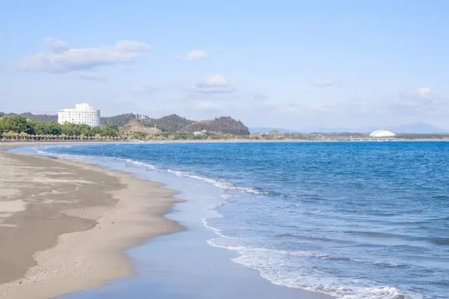 青島神社周辺には海水浴場もあるので、合わせて楽しんでほしい